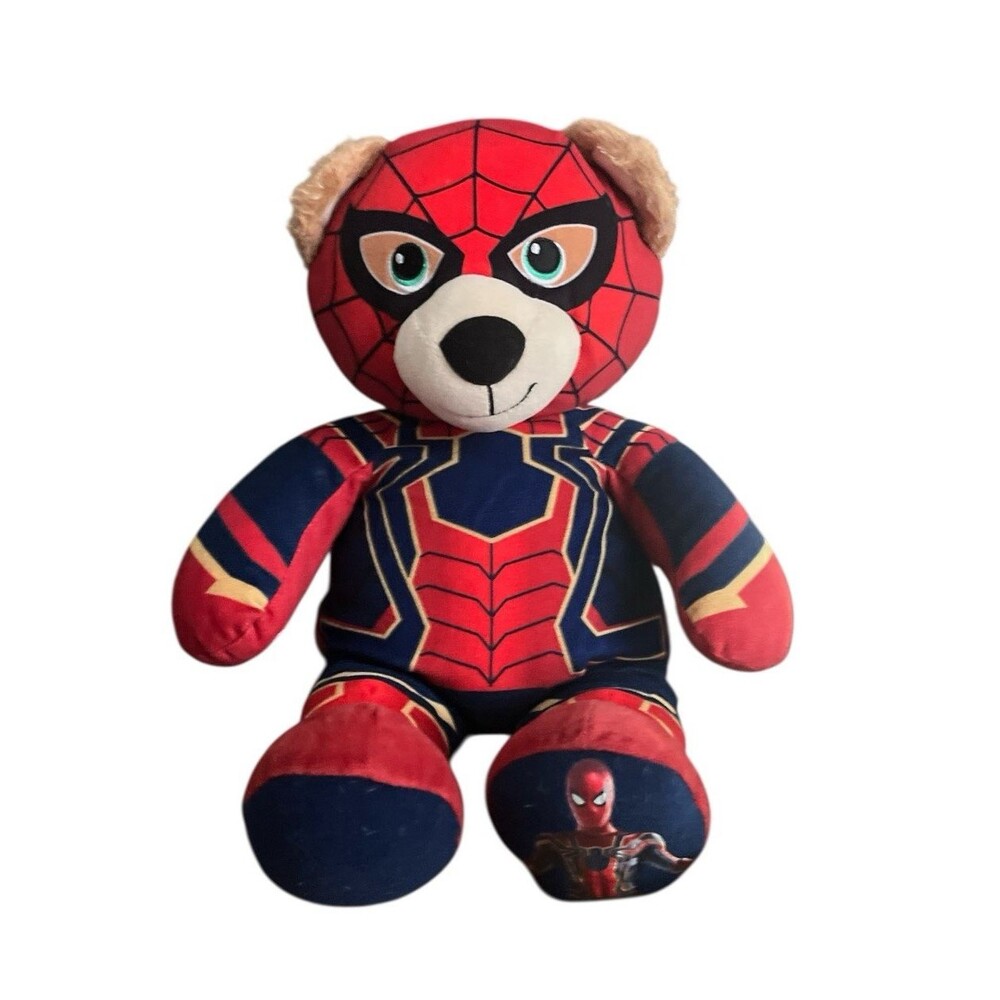 Build A Bear Marvel Avengers Infinity War Iron Spider Spider-Man Plush 17”